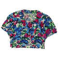Bluză de damă vintage cămașă crop IT 42 Medium Multicolor Floral