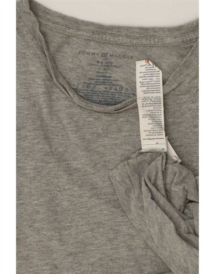 Tricou pentru bărbați Tommy Hilfiger Top mare bumbac gri