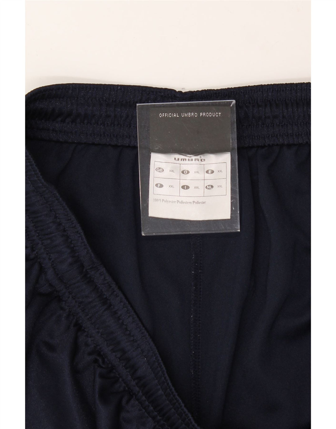 UMBRO Mens Sport Shorts 2XL Navy Blue Polyester Vintage Umbro and Second-Hand Umbro from Messina Hembry 