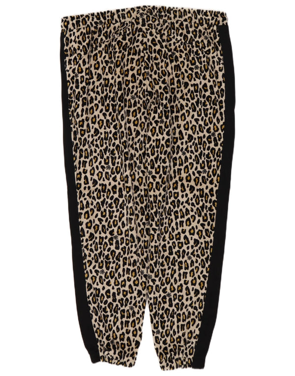 Pantaloni de trening PUMA pentru femei Joggeri UK 14 Medium Black Animal Print