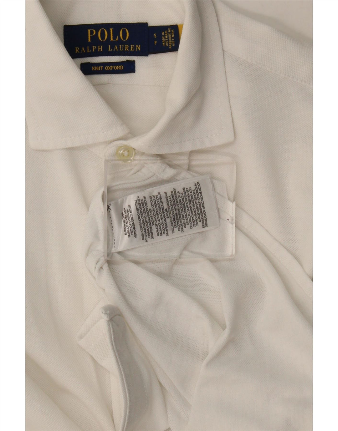 Cămașă Polo Ralph Lauren pentru bărbați, bumbac alb mic