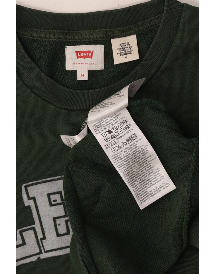 Levi's Pulover grafic pentru bărbați, bumbac verde mediu