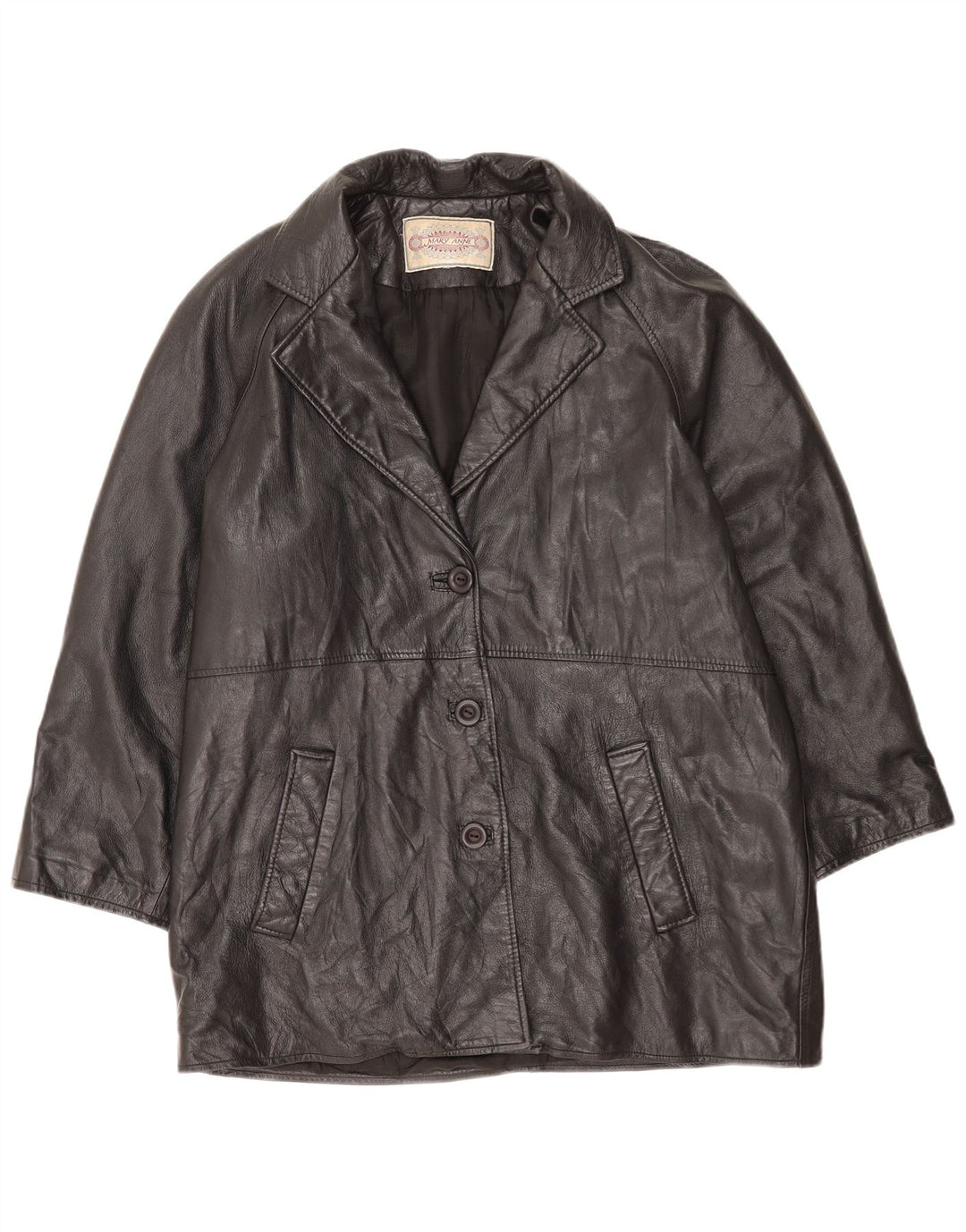 Geacă de piele pentru femei Mary Anne UK 18 XL Negru