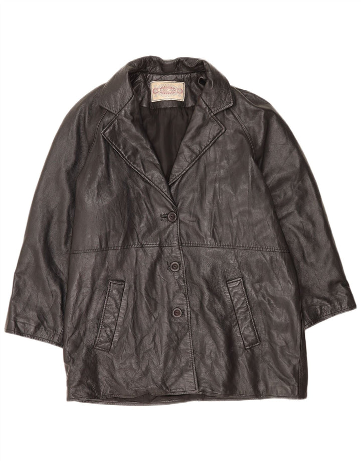 Geacă de piele pentru femei Mary Anne UK 18 XL Negru