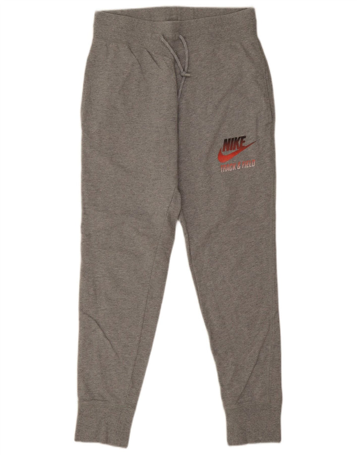 Pantaloni de trening Nike pentru femei Joggeri UK 12 Bumbac gri mediu
