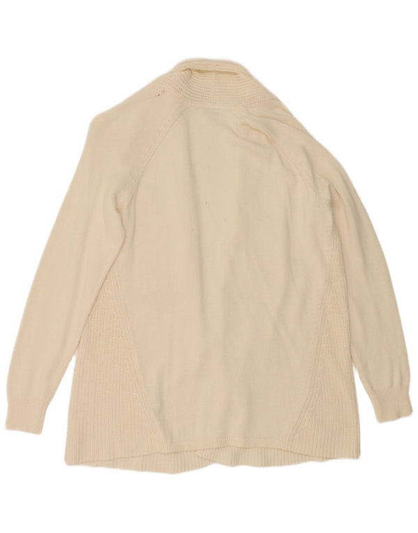 Pulover cardigan deschis pentru femei L.L.Bean UK 18 XL bumbac alb
