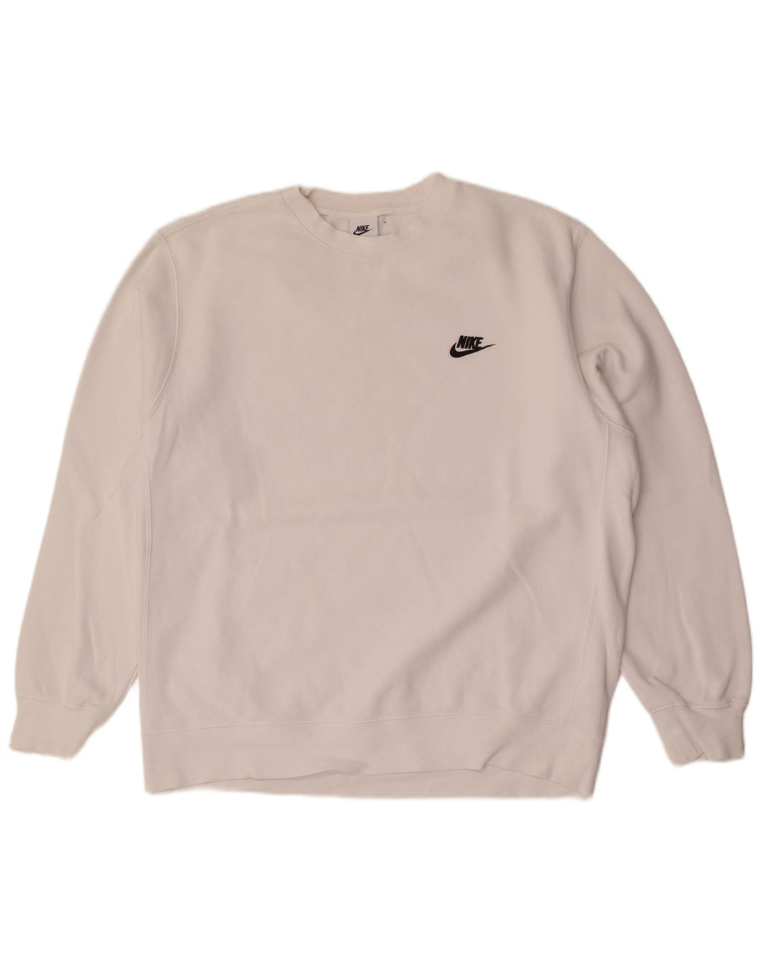 Pulover Nike pentru bărbați, mare, alb, din bumbac