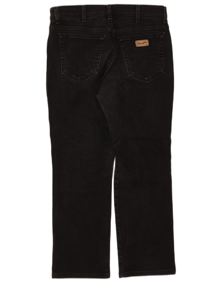 Blugi drepte pentru bărbați Wrangler Texas W34 L27 negri