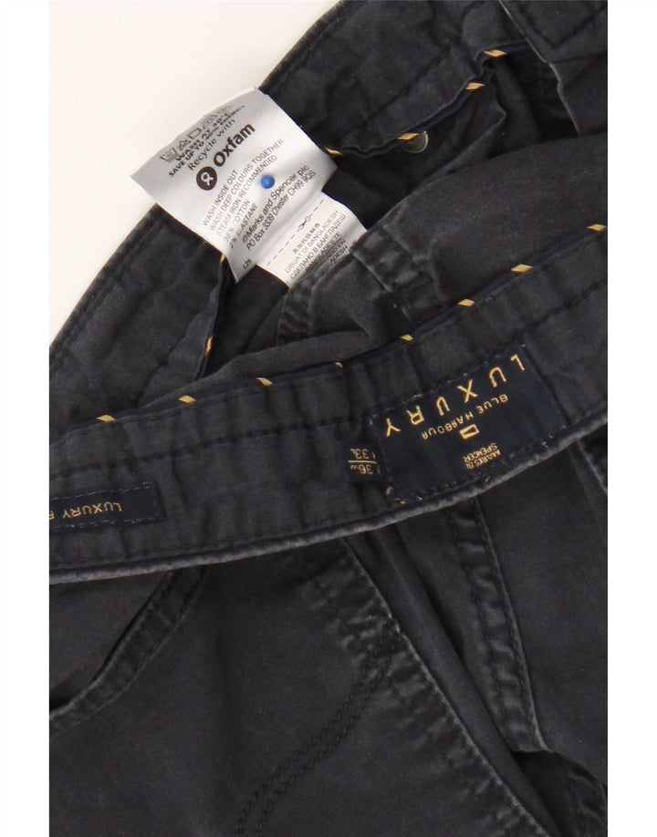 Pantaloni casual pentru bărbați Marks & Spencer Blue Harbour W36 L33 bleumarin
