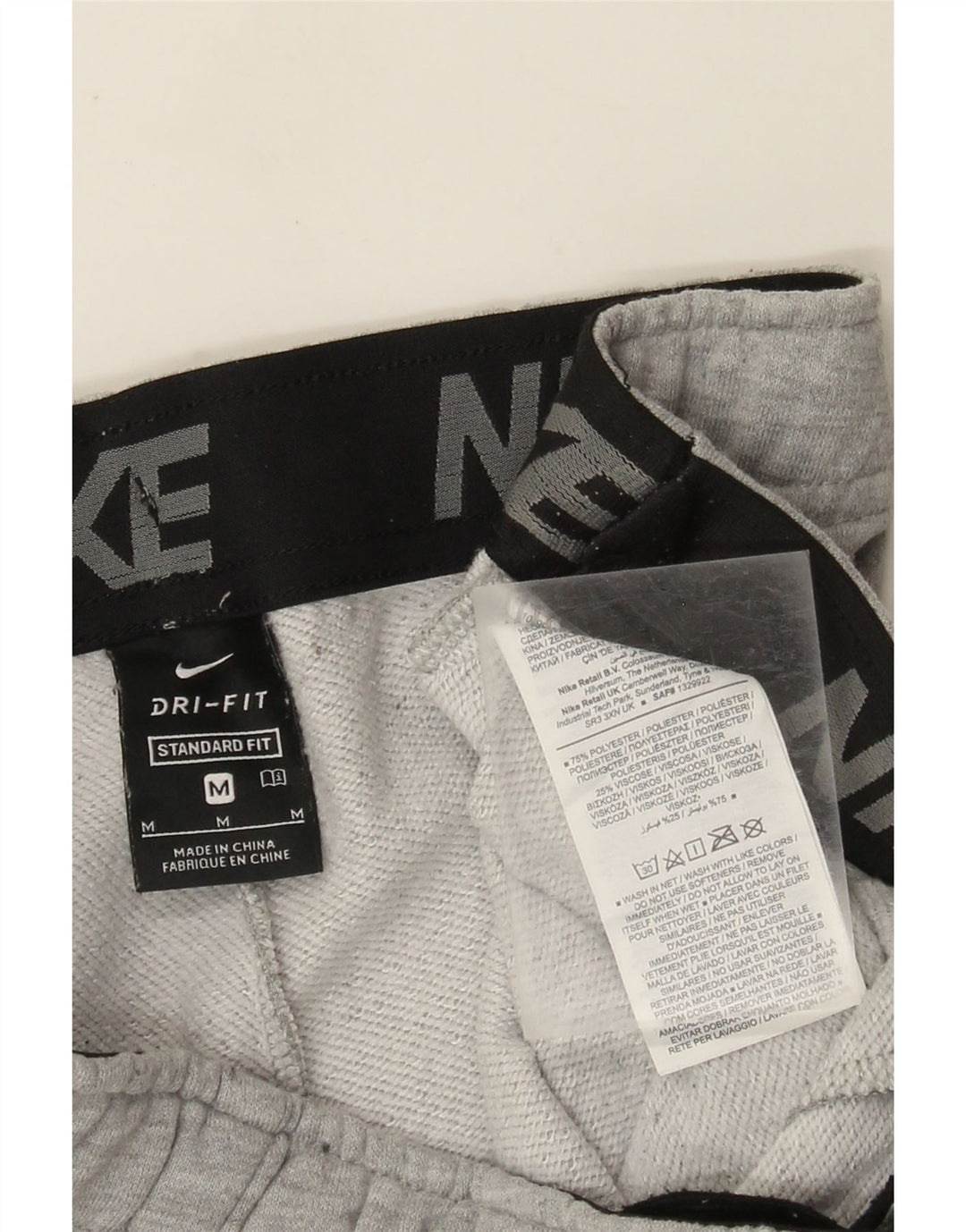 Pantaloni de trening Nike pentru bărbați Dri Fit Pantaloni de jogging, gri mediu pete
