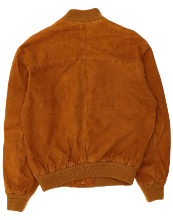 Bomber Vintage Bărbați de piele intoarsa IT 48 Medium Beige Piele