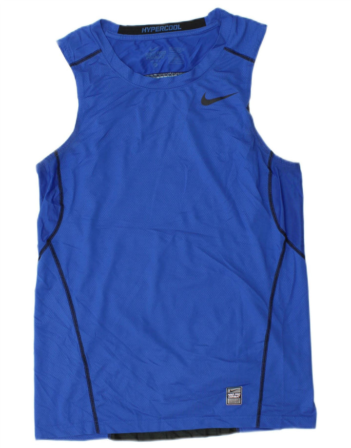 Tricou grafic pentru bărbați Nike Top Mediu Albastru Poliester Bloc de culoare