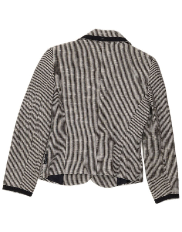 ARMANI JEANS Jachetă pentru damă cu 2 nasturi EU 38 Gri mediu cu dungi