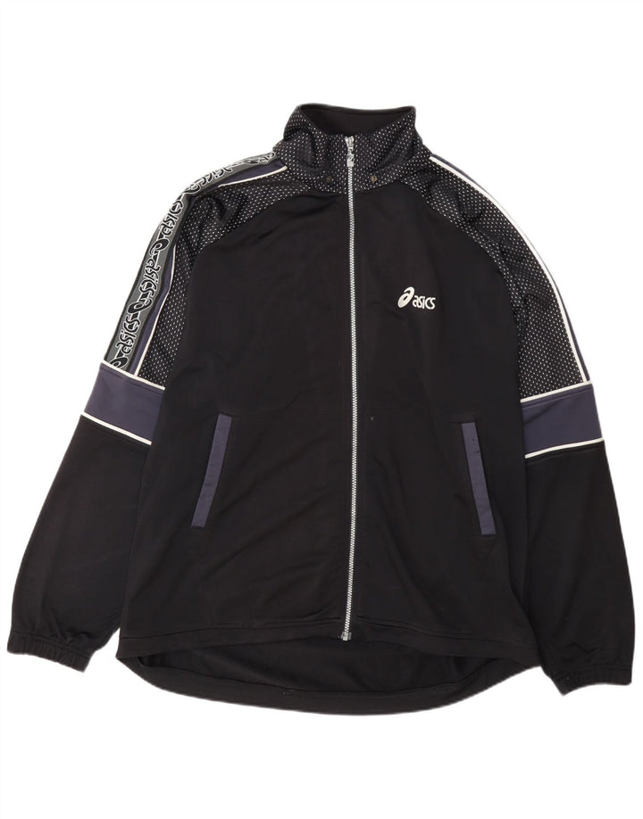 Jachetă de trening Asics Regular Fit pentru bărbați XL, negru, bloc de culoare