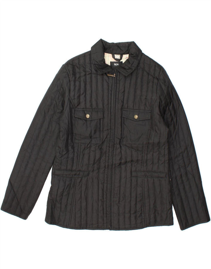 MOSSIMO Womens Padded Jacket UK 16 Large Black Polyester Vintage Mossimo and Second-Hand Mossimo from Messina Hembry 