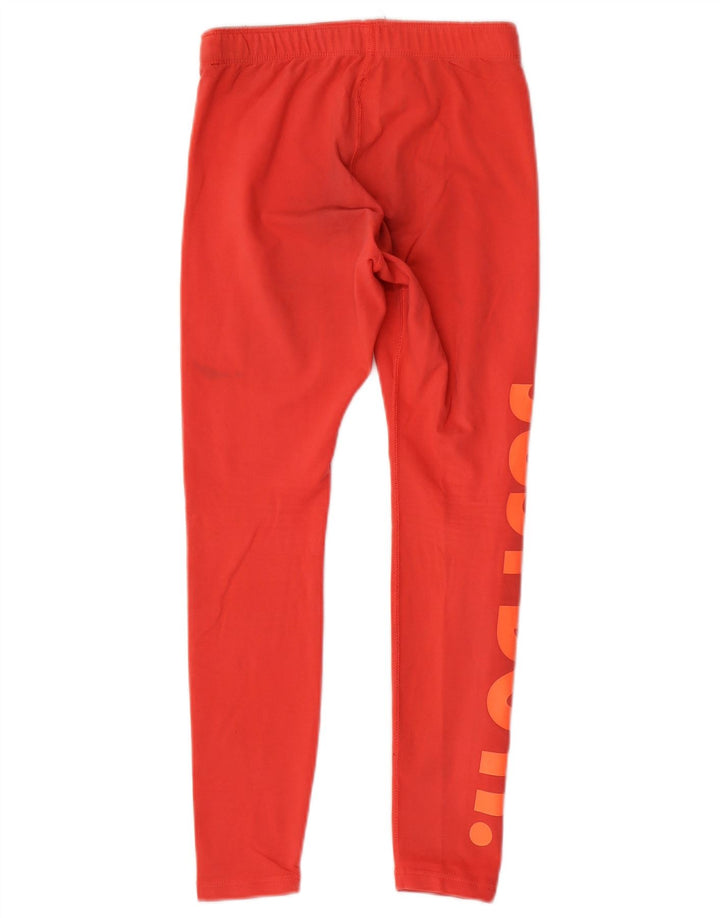 Leggings grafic Nike pentru femei UK 14, bumbac roșu mediu