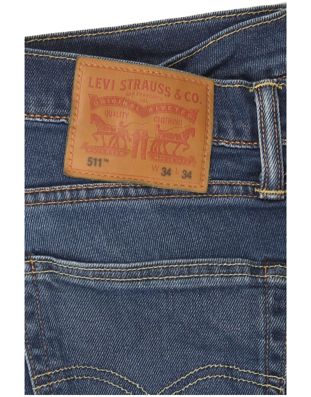 Blugi Levi's 511 Slim pentru bărbați W34 L34 Bumbac albastru