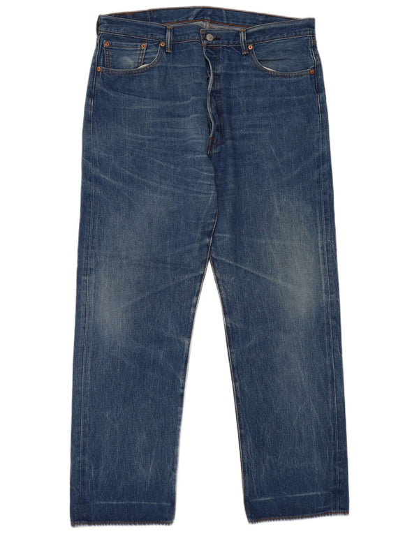 Blugi drepti pentru bărbați Levi's W40 L34 Bumbac albastru
