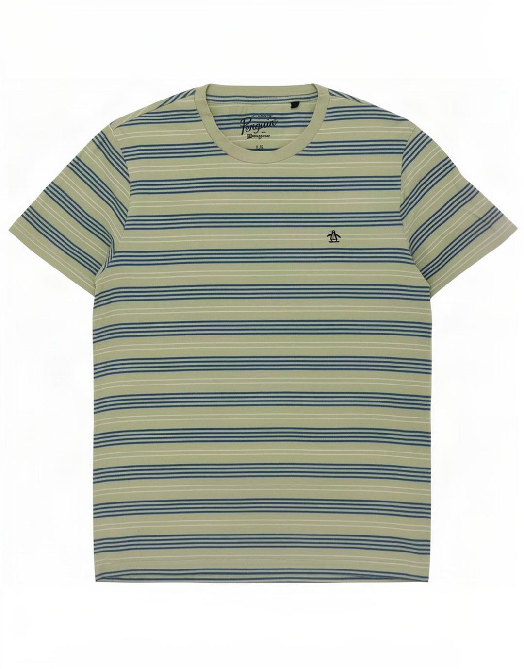 Tricou pentru bărbați Penguin Top mare cu dungi verzi