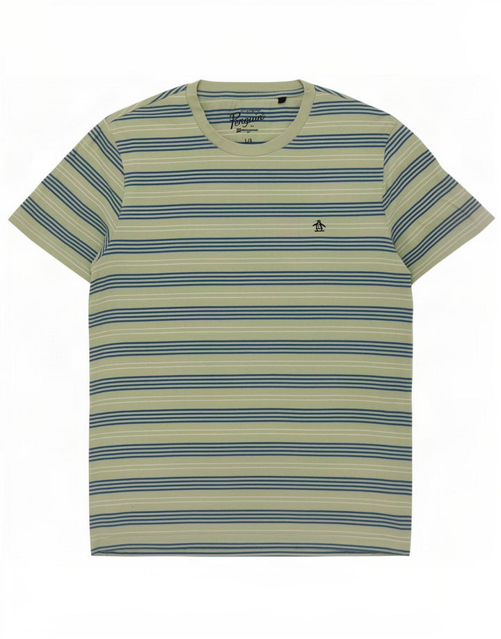 Tricou pentru bărbați Penguin Top mare cu dungi verzi
