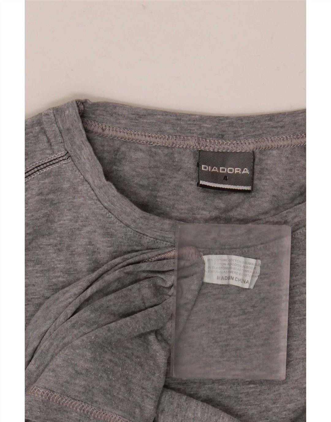 Tricou pentru bărbați Diadora Top Medium Gri Pete Bumbac