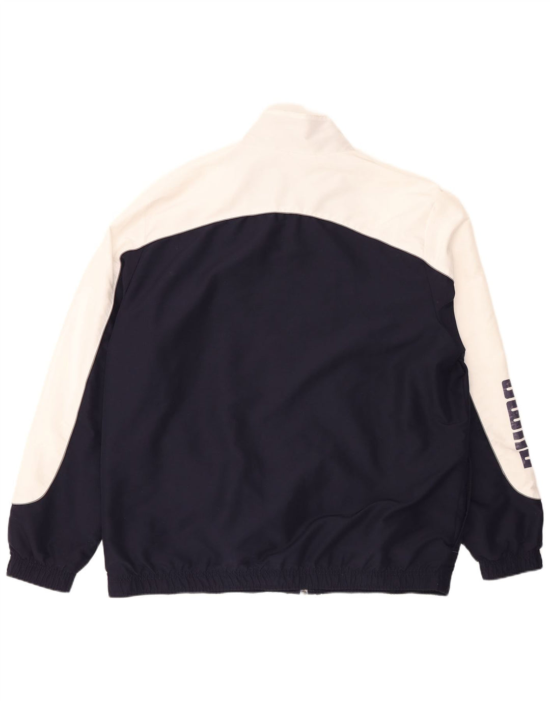 Jachetă de trening grafică PUMA pentru bărbați, 2XL, poliester color block, albastru bleumarin