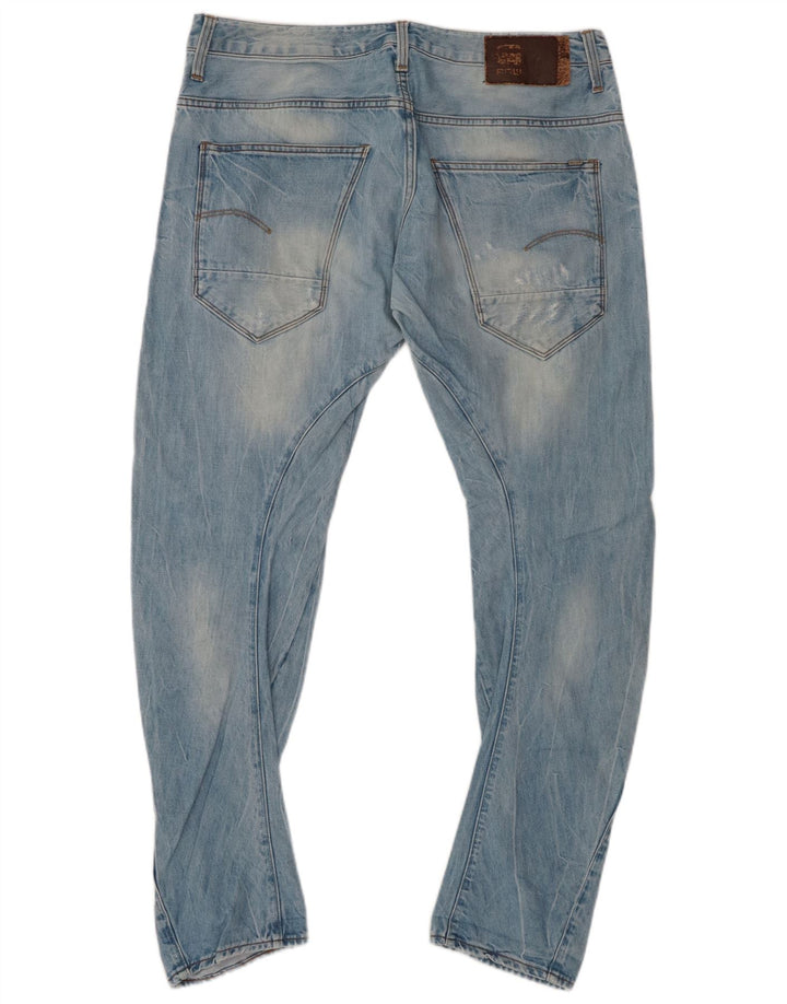 G-STAR Blugi pentru bărbați 3D Arc Distressed Banana Slim W34 L30 Bumbac albastru