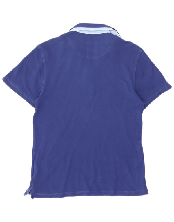 Tricou polo Harmont & Blaine pentru bărbați, bumbac albastru mediu