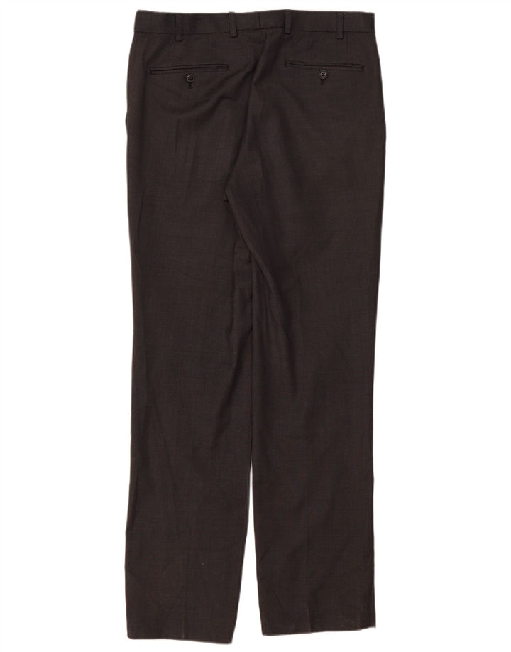 Marks & Spencer Pantaloni drepți pentru bărbați L32 L33 Lână gri