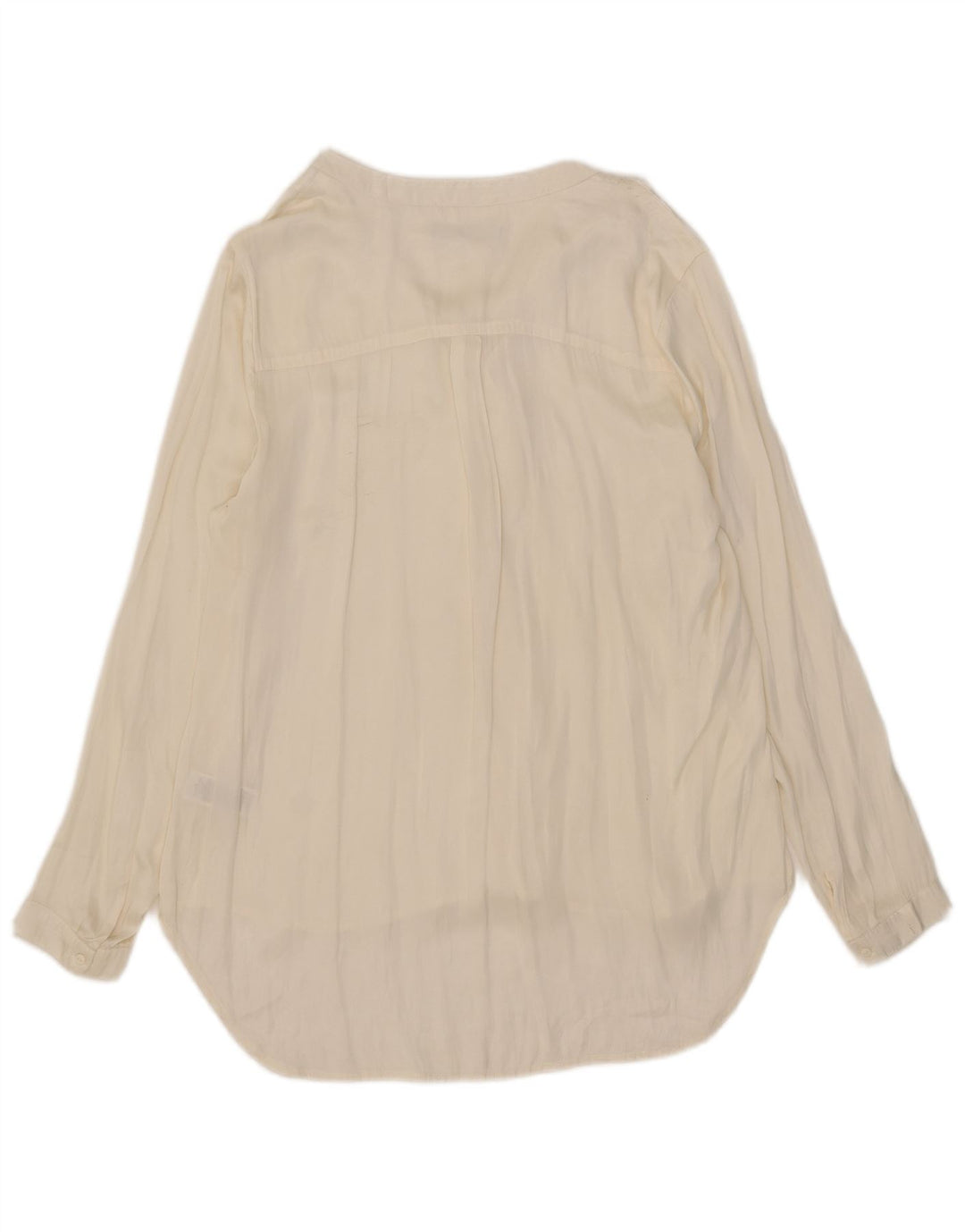 Bluză cu mânecă lungă cu volane în față pentru femei Marks & Spencer, UK 18 XL, bej