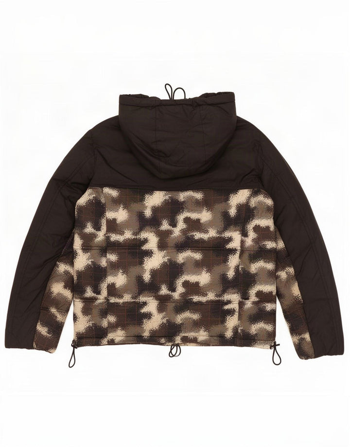 Jachetă căptușită cu pulover pentru bărbați Champion UK 38 Camuflaj mediu negru