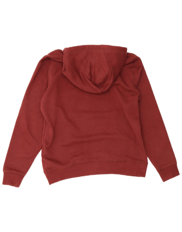 Pulover Jack Wills pentru bărbați cu capota cu grafică, bumbac mediu burgundy
