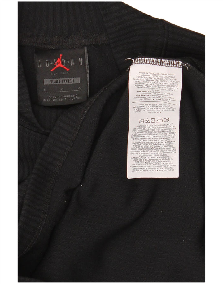 Tricot pentru femei Jordan Tight Fit Top cu mânecă lungă UK 16 Poliester negru mare