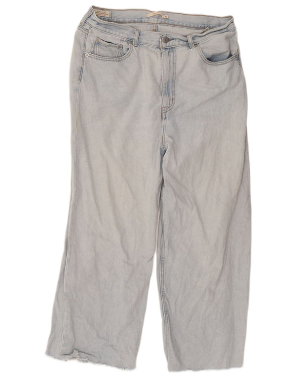 Blugi largi, cu talie înaltă, Levi's, pentru femei, L32 L25, bumbac albastru