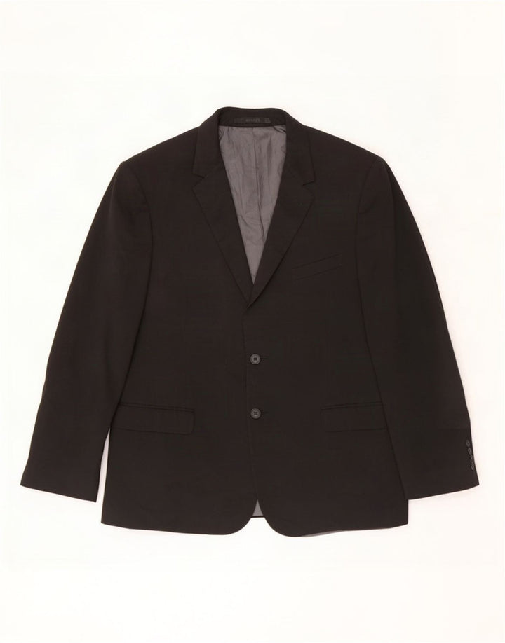 Jachetă pentru bărbați Marks & Spencer cu 2 nasturi, UK 44 XL, poliester negru