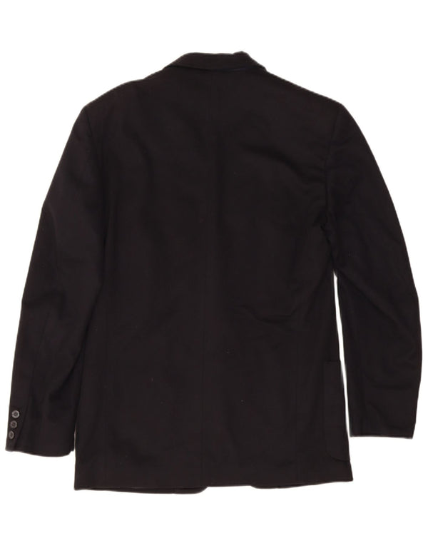 Jachetă pentru bărbați Trussardi Jeans cu 2 nasturi IT 46 Small Black