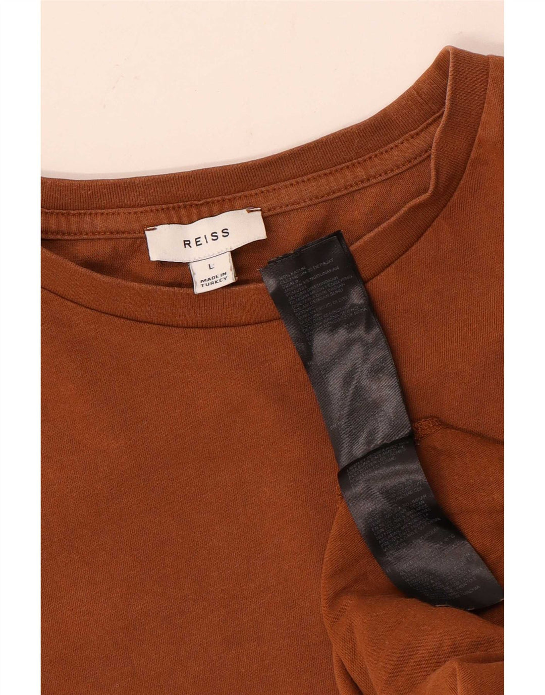 Tricou pentru femei Reiss Top mare maro bumbac