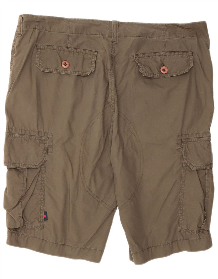 Pantaloni scurți cargo pentru bărbați Kappa IT 50 Large W36 Khaki Bumbac
