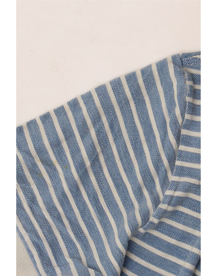 Cămașă polo Fred Perry pentru bărbați, bumbac cu dungi albastre medii