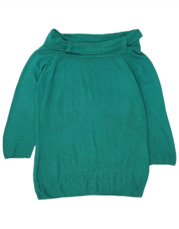 Pulover pentru femei Marks & Spencer cu gât rulat, UK 14, verde mediu
