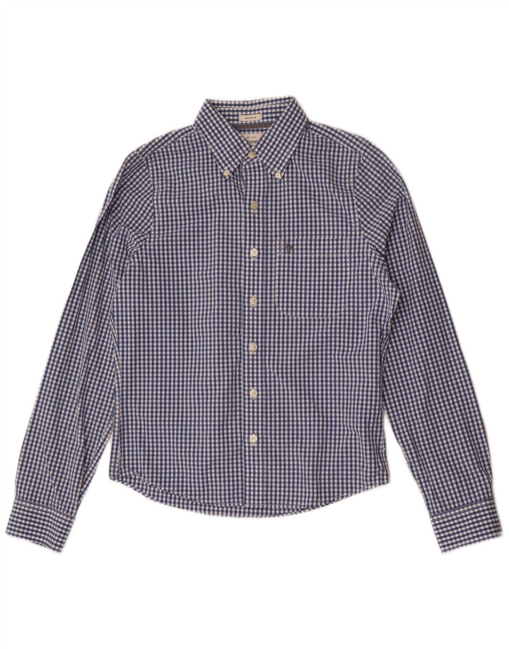 Cămașă musculară pentru bărbați Abercrombie & Fitch Mic albastru Gingham