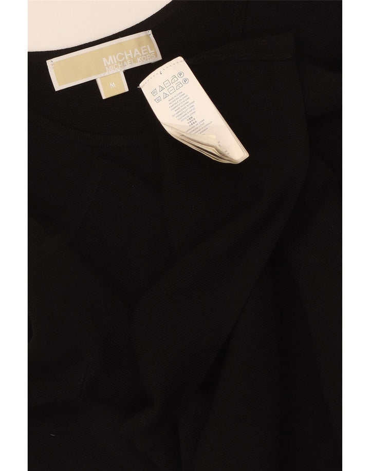 Rochie maxi pentru femei MICHAEL KORS, cu umăr dezactivat, UK 12, viscoză medie neagră