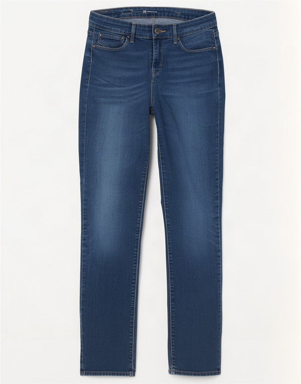 Blugi Levi's Demi Curve, slim, cu talie medie, W28 L32, bumbac albastru