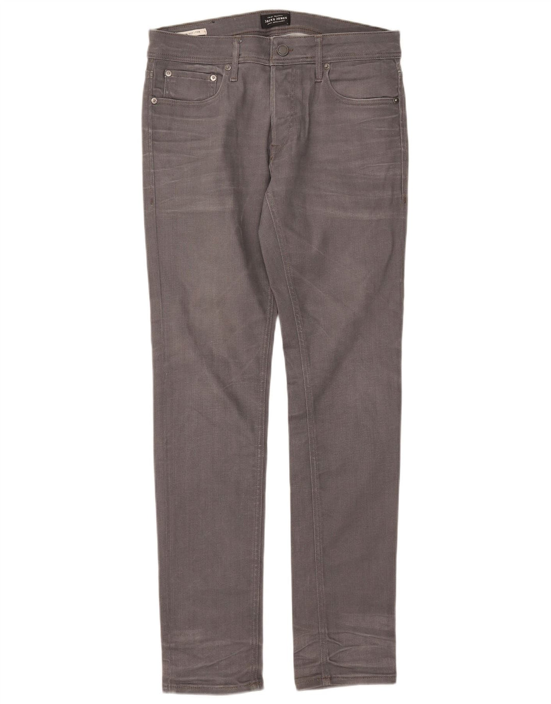 Blugi Jack & Jones Tim Slim pentru bărbați W31 L32 bumbac gri