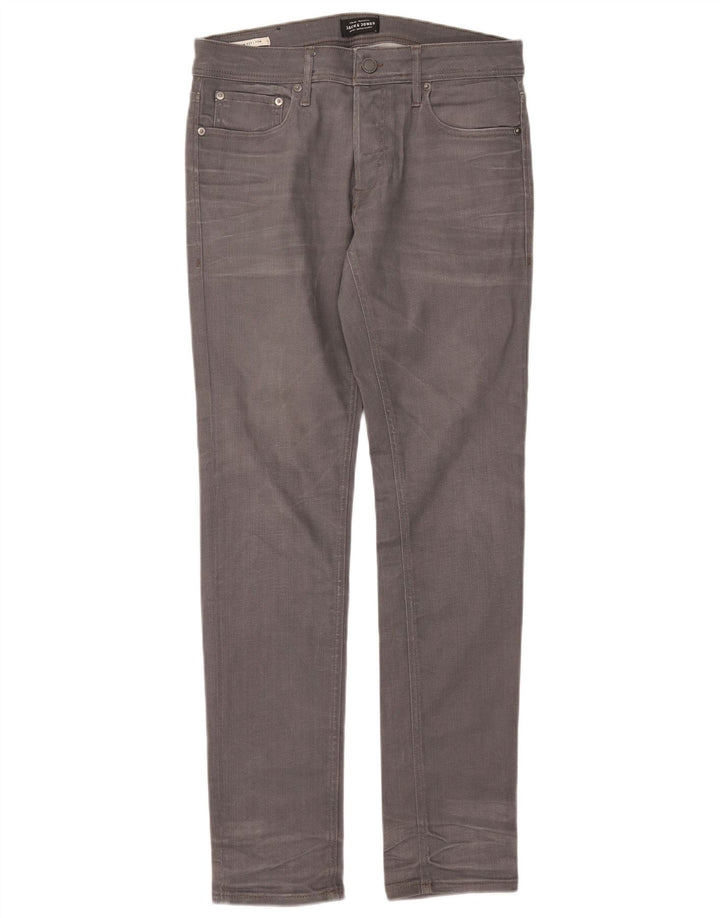 Blugi Jack & Jones Tim Slim pentru bărbați W31 L32 bumbac gri