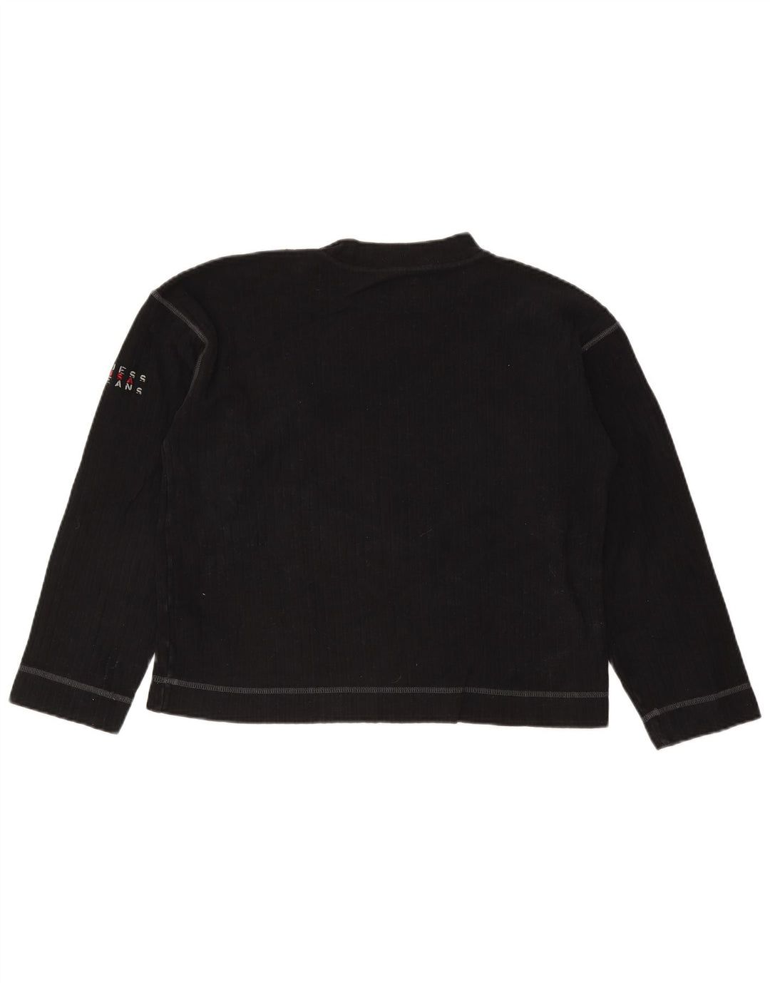 Guess Top pentru femei cu mânecă lungă UK 14 Medium Black Bumbac