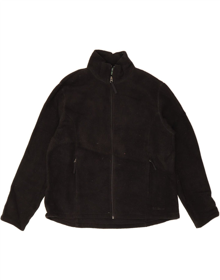 L.L.BEAN Womens Fleece Jacket UK 18 XL Black Polyester Vintage L.L.Bean and Second-Hand L.L.Bean from Messina Hembry 