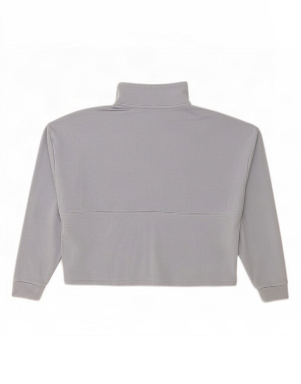 Pulover pentru femei Under Armour, cu fermoar supradimensionat, cu gât, UK 10, gri mic