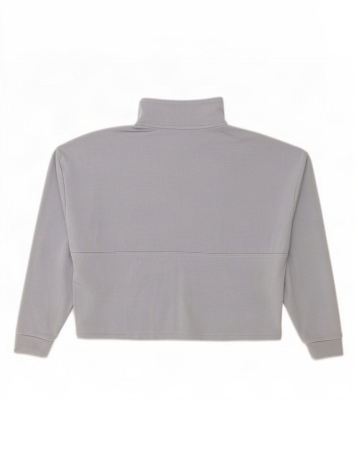 Pulover pentru femei Under Armour, cu fermoar supradimensionat, cu gât, UK 10, gri mic