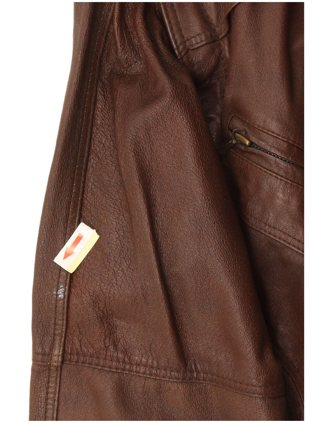 Jachetă de piele vintage pentru bărbați UK 38 Medium Brown Piele Retro